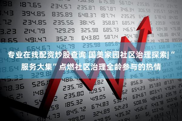 专业在线配资炒股查询 国美家园社区治理探索|“服务大集”点燃社区治理全龄参与的热情